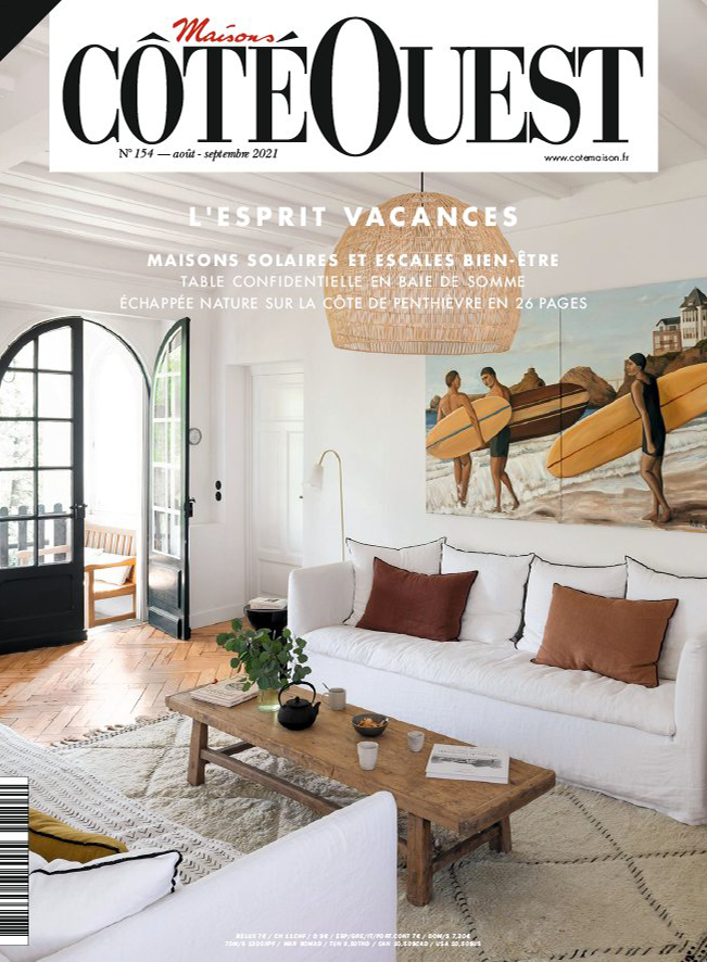 couverture du magazine maisons coté ouest aout septembre 2021