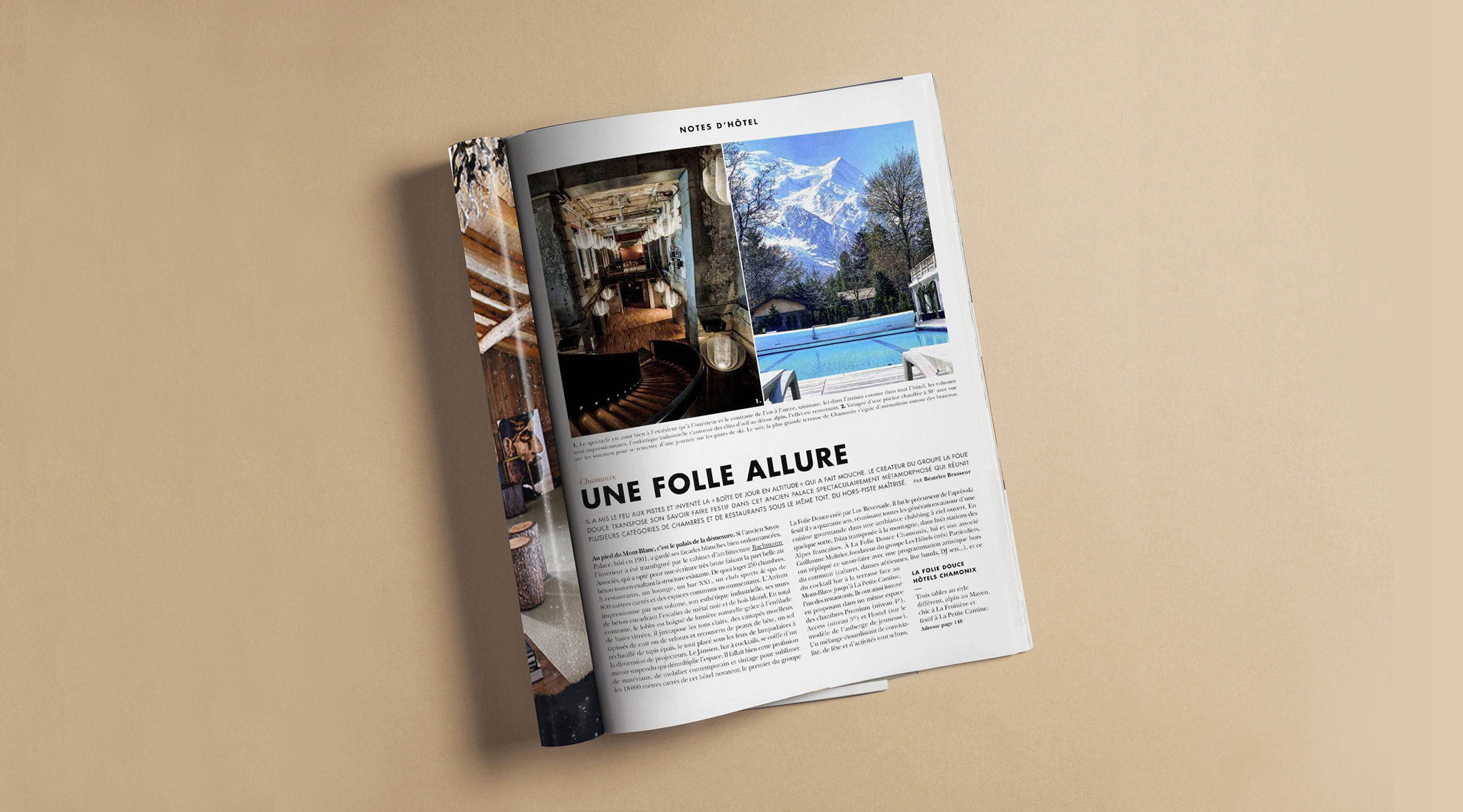 article d'une villa dans le magazine côté maison